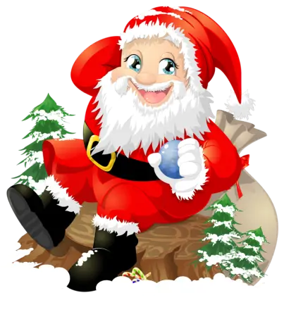 Cheerful Santa Claus