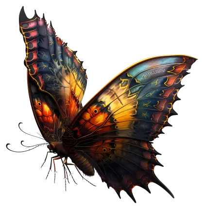 Beautiful Colorful Butterfly Illustration