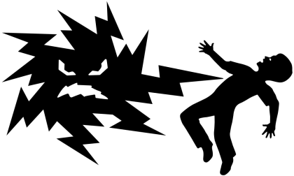 Warning Sign of Electric Shock Hazard