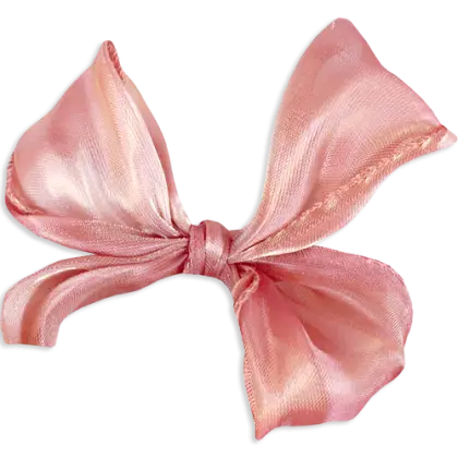 Pink Fabric Bow Decoration