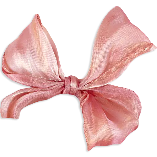 Pink Fabric Bow Decoration