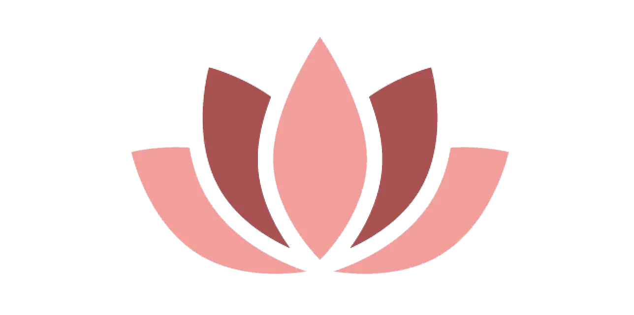 Pink Lotus Flower Spa Logo Illustration