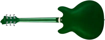 Green Electric Guitar Backside View