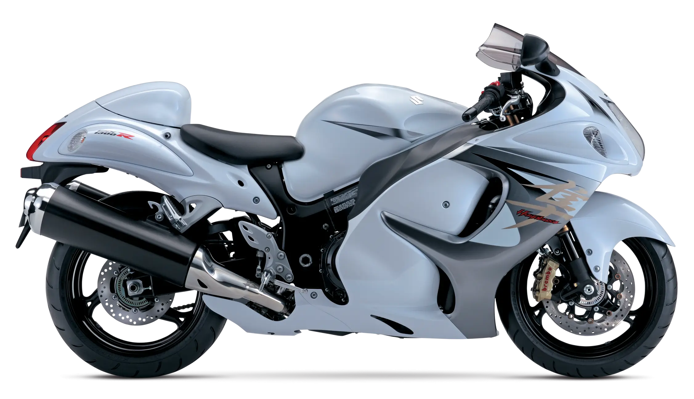 Sleek White Sports Motorcycle
