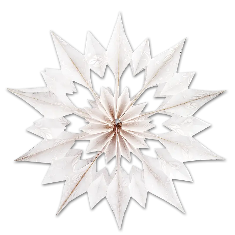 White Paper Star Decoration