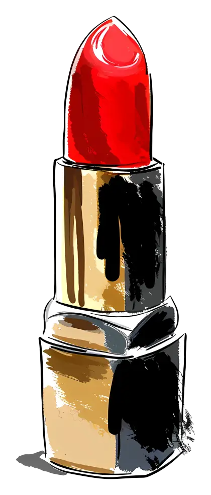 Red Lipstick Illustration