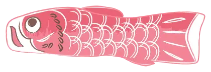 Koinobori Fish Flag Illustration