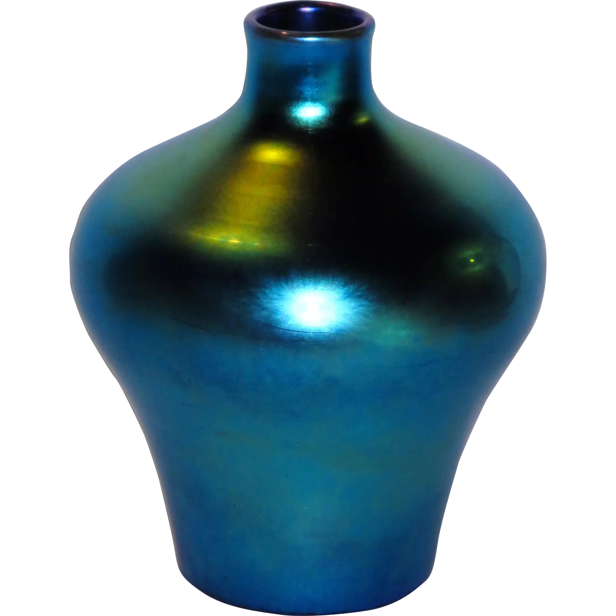 Blue Metallic Vase