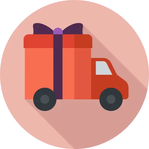 Gift Delivery Truck Icon for Special Occasions