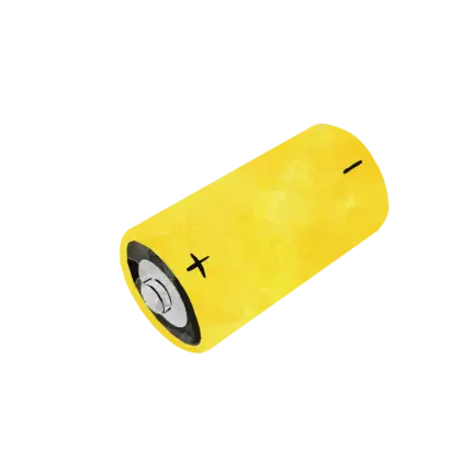 Yellow Battery Illustration