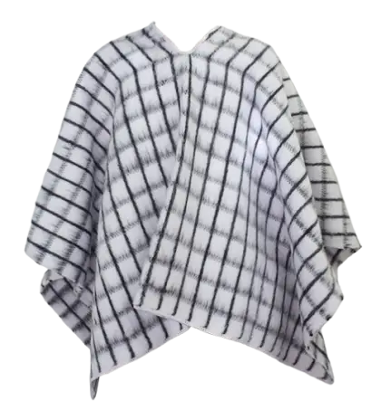 Plaid Poncho Clothing