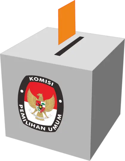 Election Ballot Box with Emblem