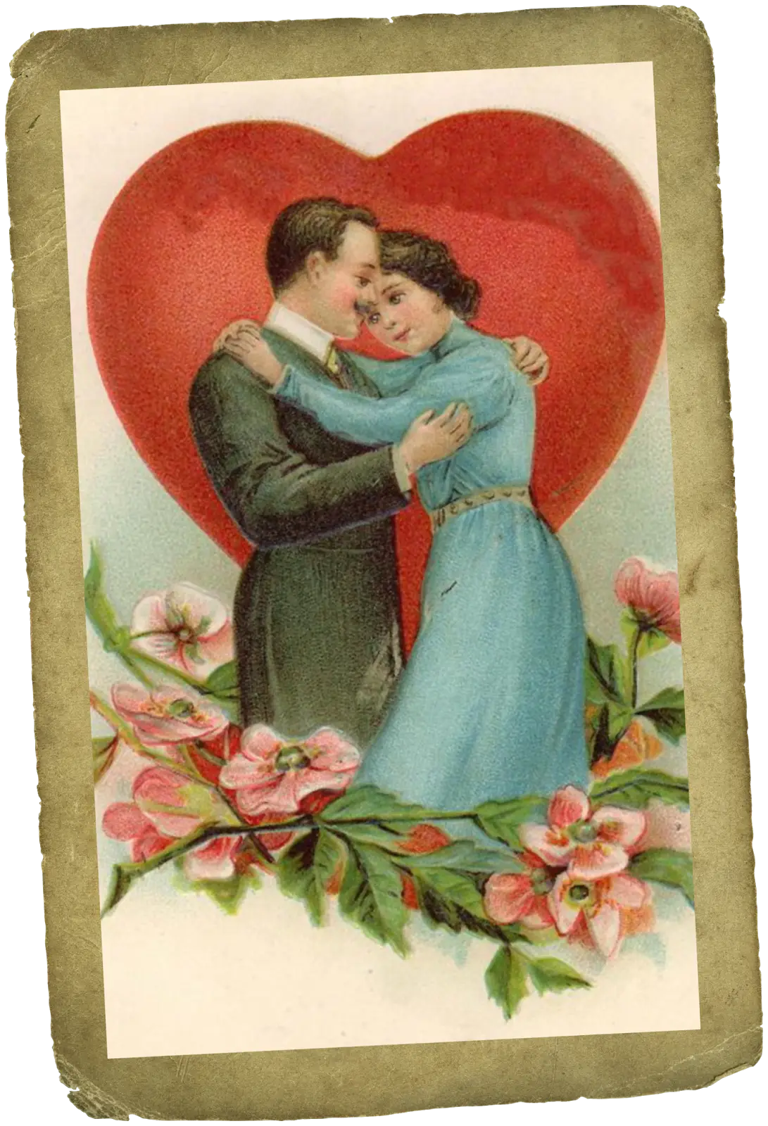 Romantic Vintage Valentine Card