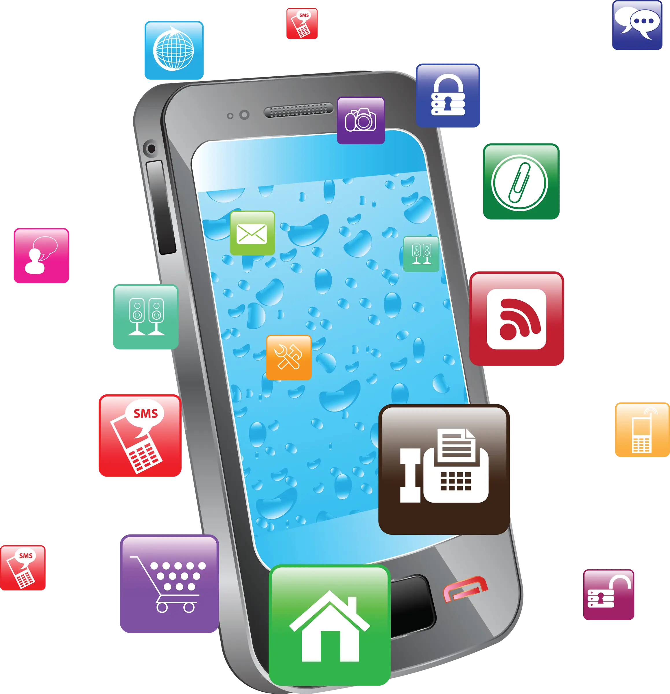 Smartphone with App Icons