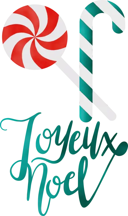 Candy Canes and Joyeux NoÃ«l Text