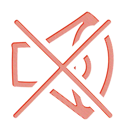 Mute Icon with Crossed Speaker