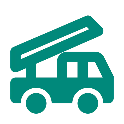 Teal Truck Icon Representation