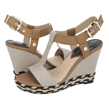 Stylish Beige Wedge Sandals for Summer