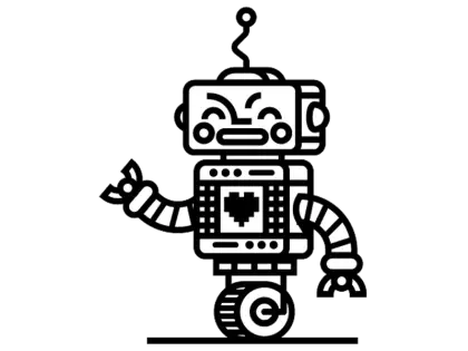 Cute Robot Illustration