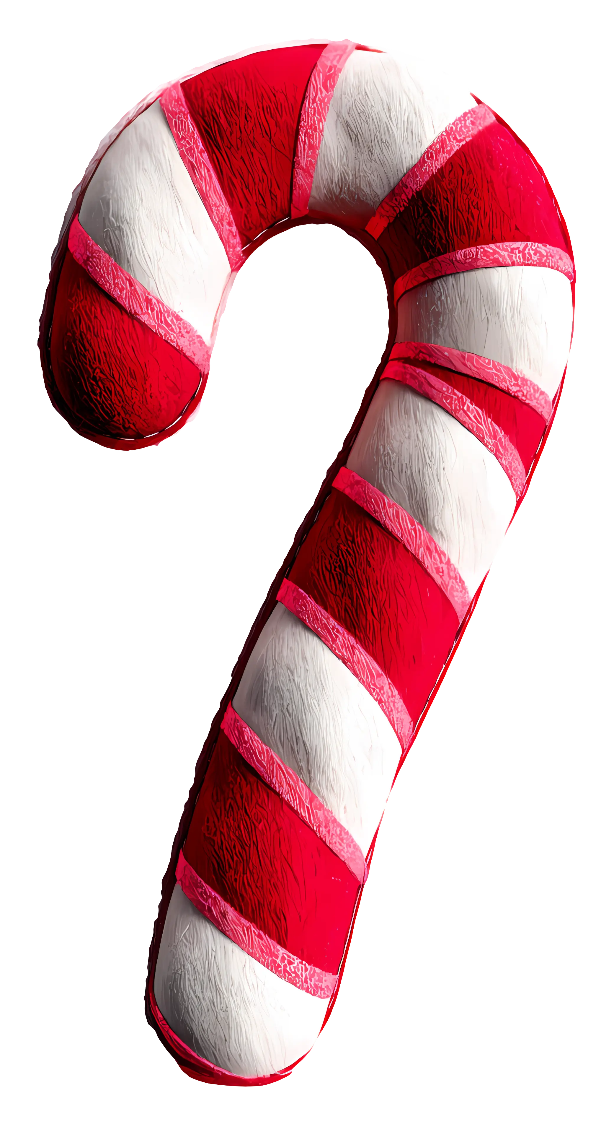 Red and White Candy Cane for Christmas