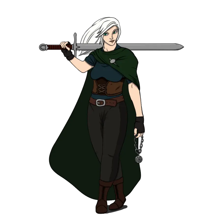 Warrior with Sword and Cape