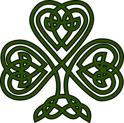 Celtic Shamrock with Intricate Knots