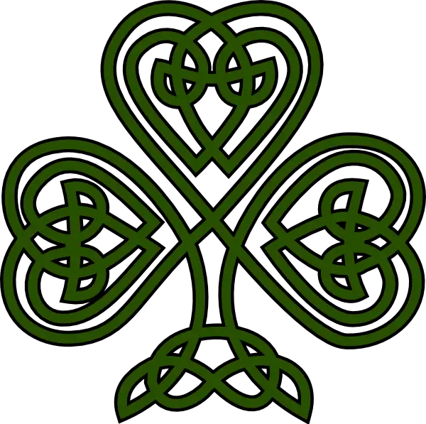 Celtic Shamrock with Intricate Knots