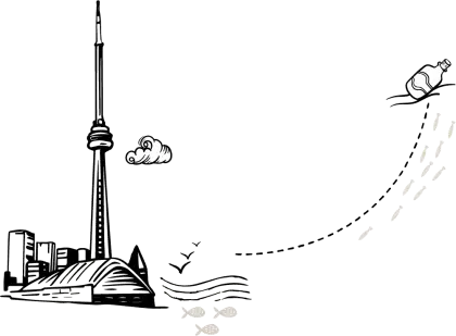 Toronto Skyline with CN Tower