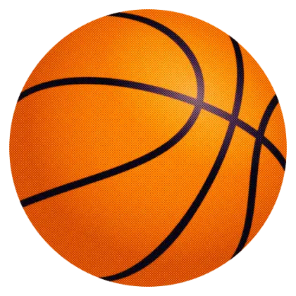 Orange Basketball Illustration