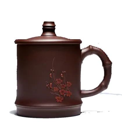 Brown Ceramic Cup with Handle