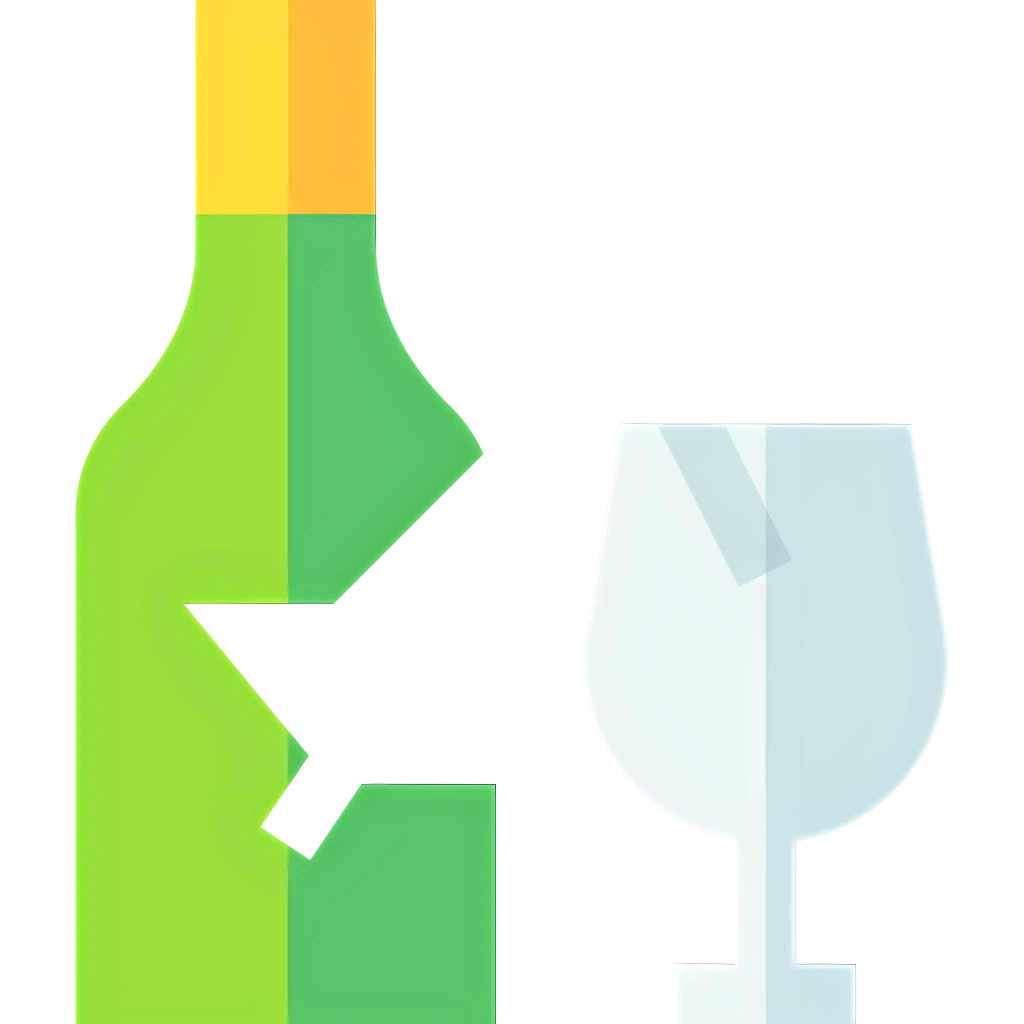 Wine Bottle and Glass