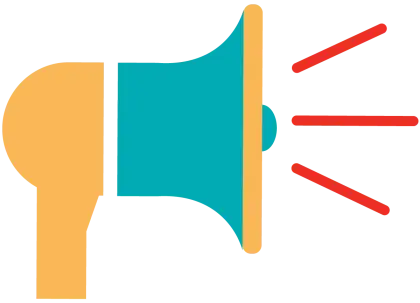 Megaphone Icon for Public Announcements