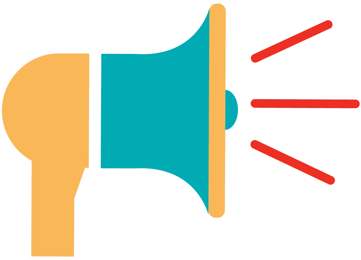 Megaphone Icon for Public Announcements