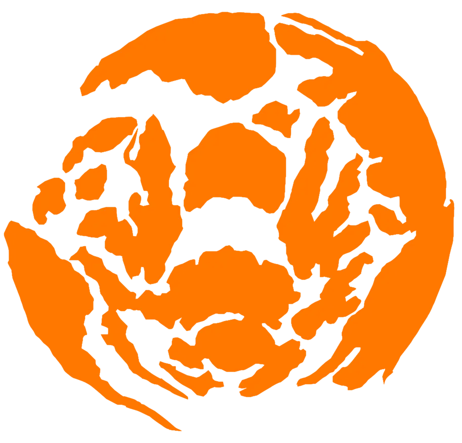 Orange Globe Symbol of the World