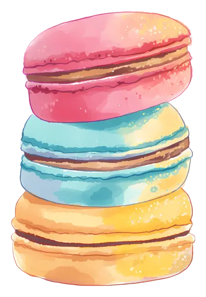 Pink Macaron Dessert