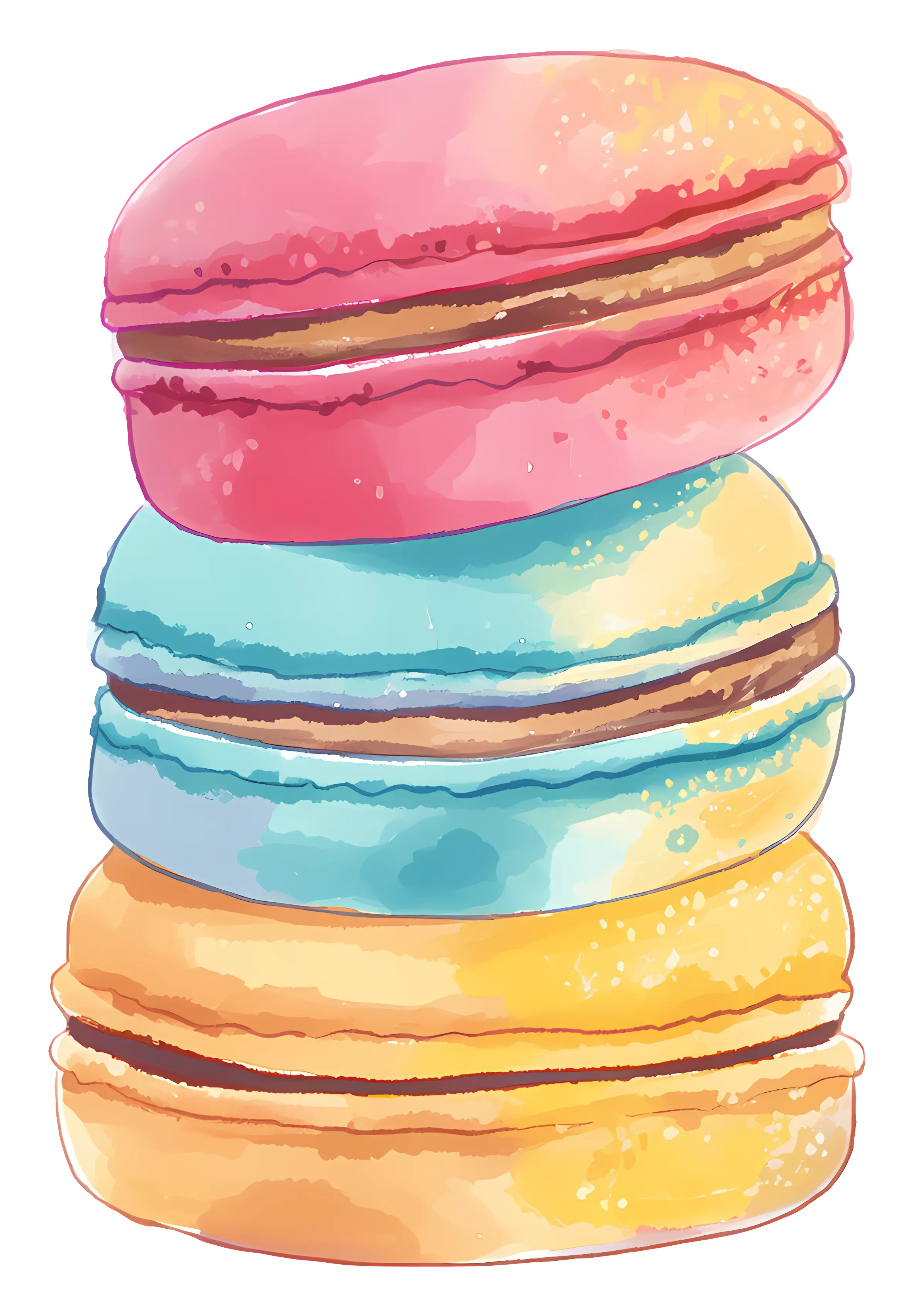 Pink Macaron Dessert