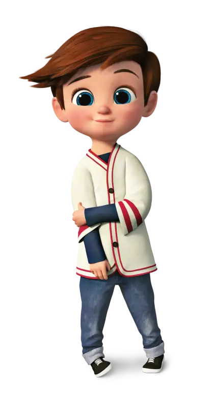 Cute Animated Boy Character