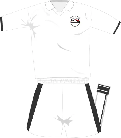 White and Black Sports Uniform