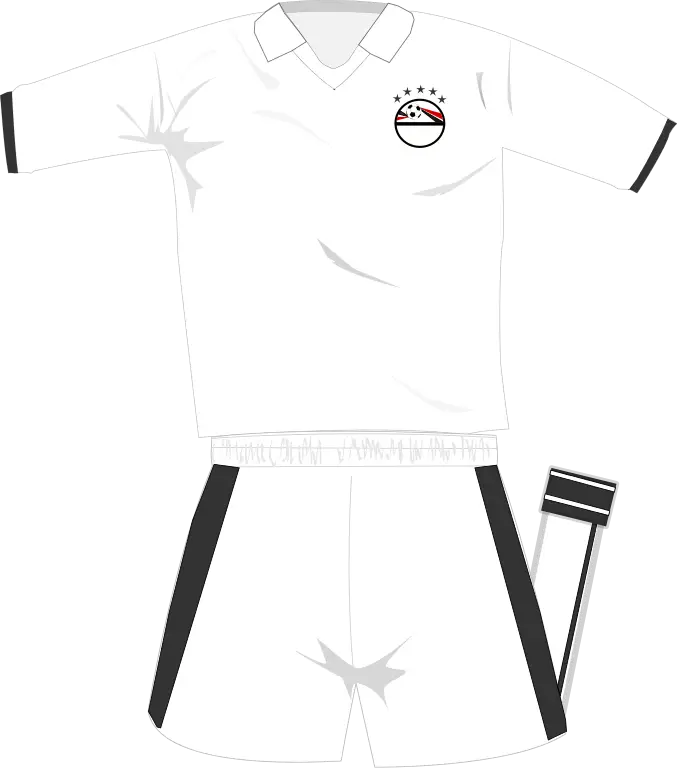 White and Black Sports Uniform