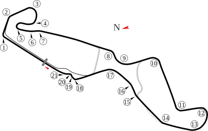 Race Track Layout Map
