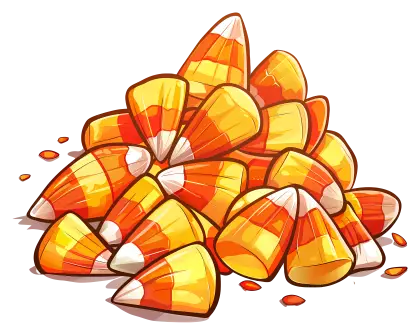 Pile of Candy Corn for Halloween