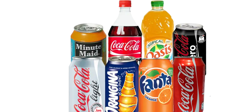 Soft Drink Collection Featuring Popular Brands