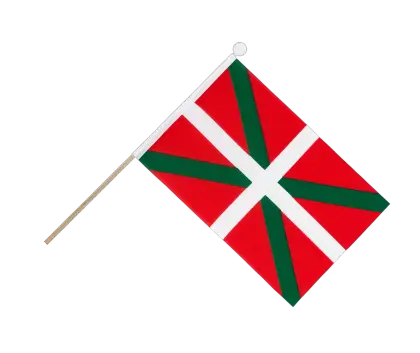 Basque Flag with Red and Green Cross