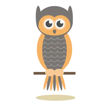 Cute Cartoon Owl Illustration