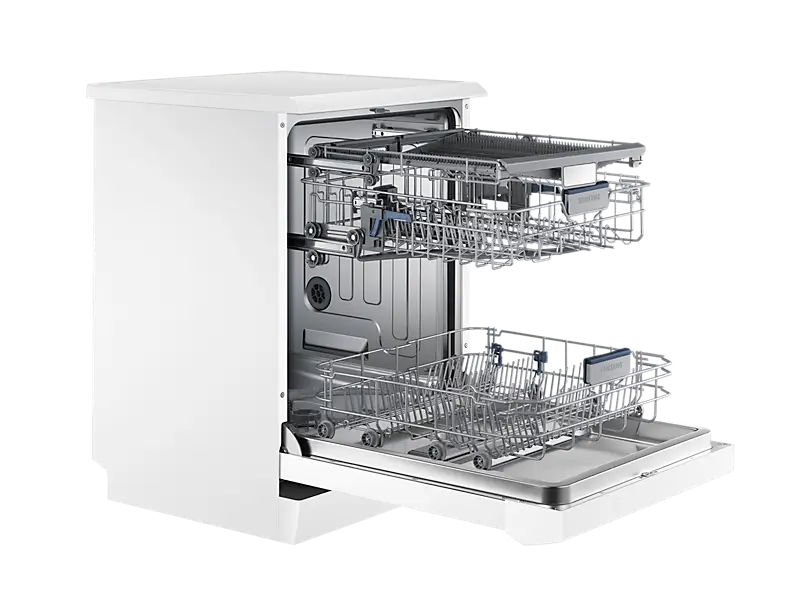 Open Dishwasher with Racks