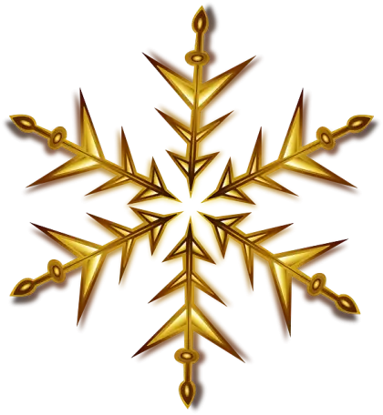 Golden Snowflake Decoration