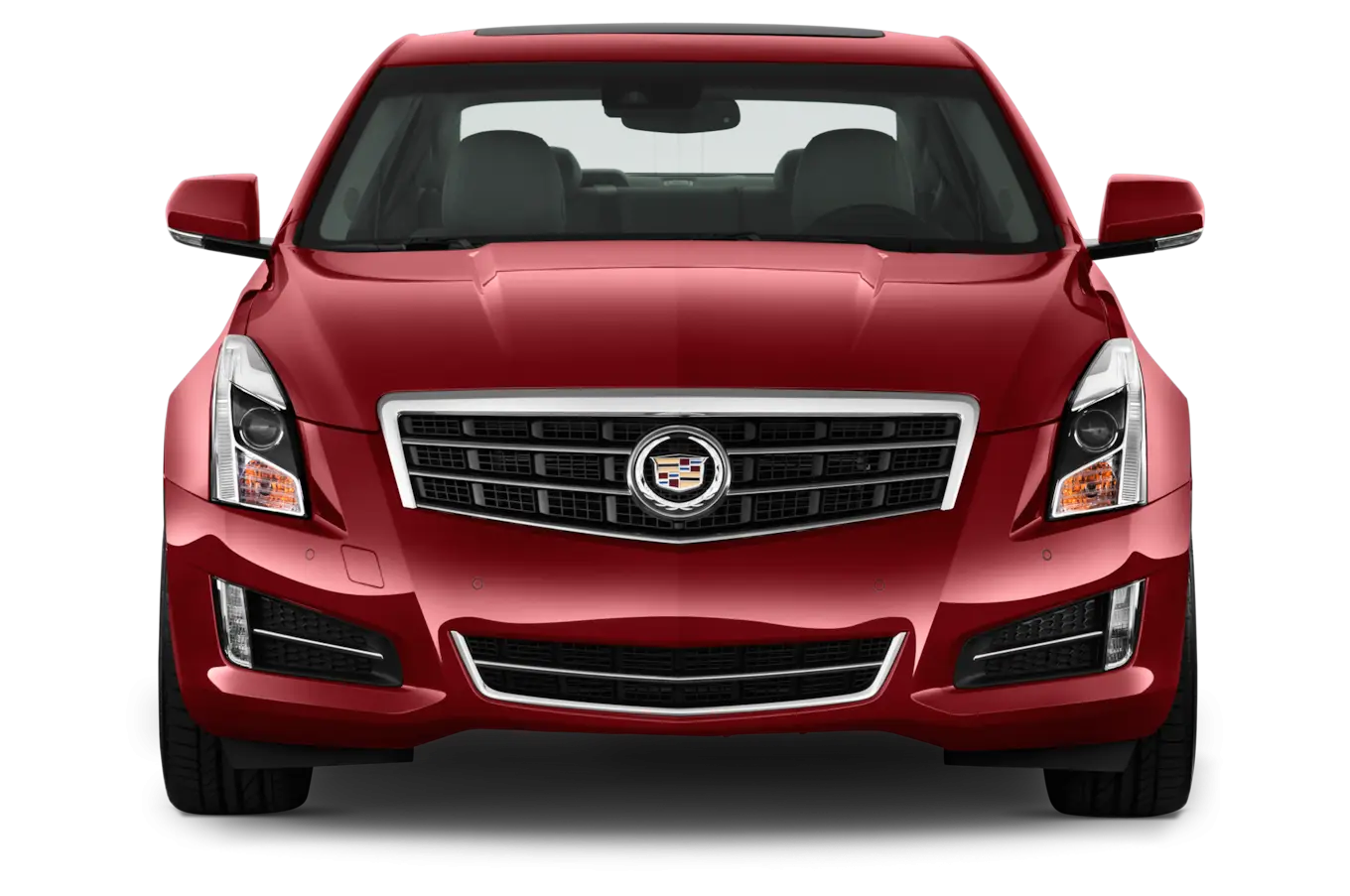 Luxury Red Car Front View