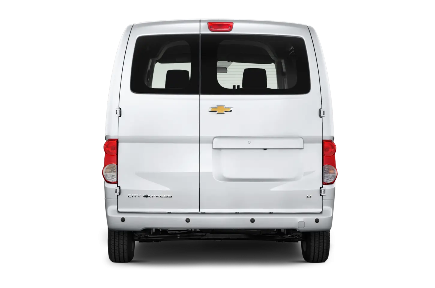 White Van Rear View for Transport
