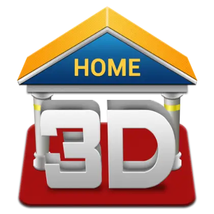 3D Home Design Logo