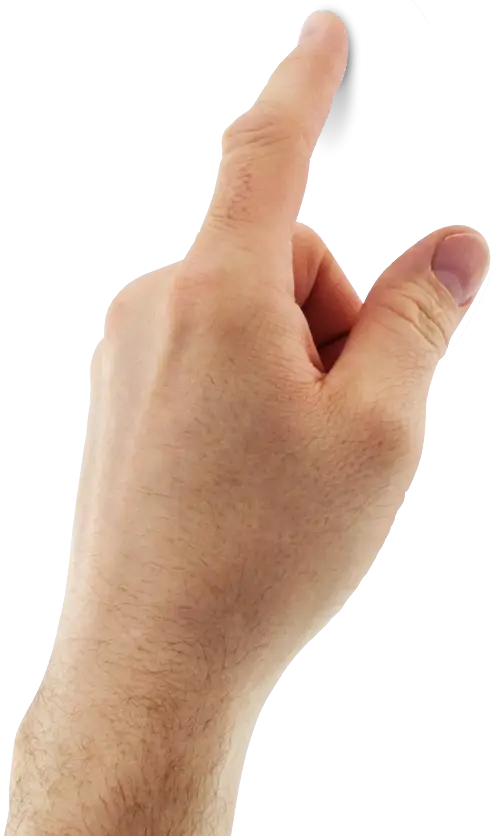 Pointing Finger Gesture Illustration for Direction